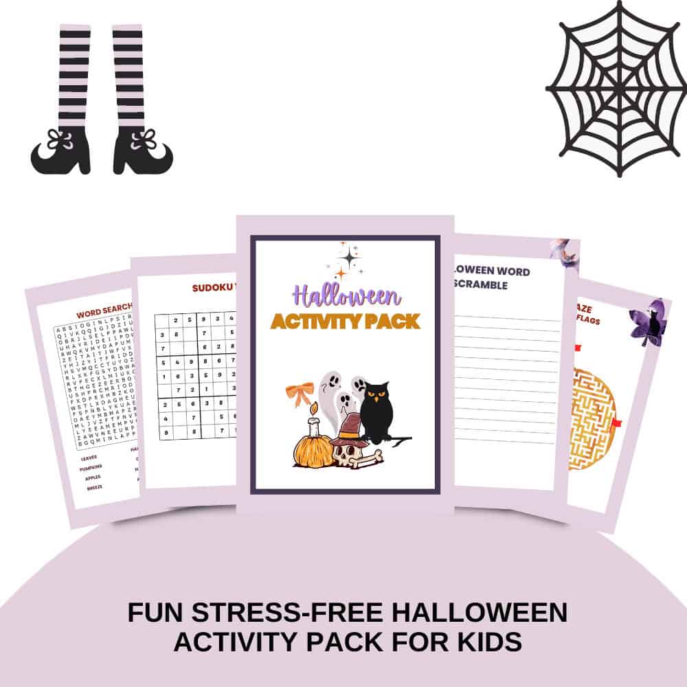 Fun Stress-Free Halloween Activity Pack for Kids